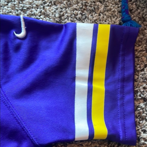 NFL Minnesota Vikings Purple and Yellow Jefferson Jersey - Picture 5 of 8